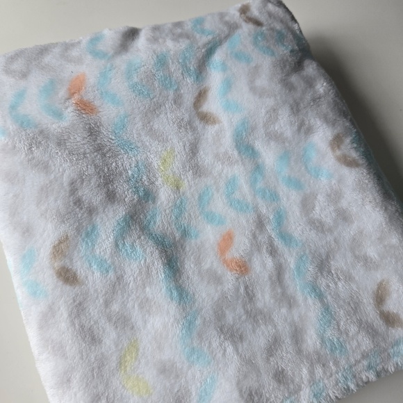 Baby Starters Teddy Bear Lovey Be Happy Blue Grey Security Blanket - Picture 3 of 14